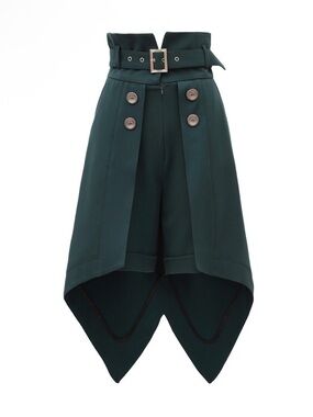 Fashion Shorts With Skirt Overlay